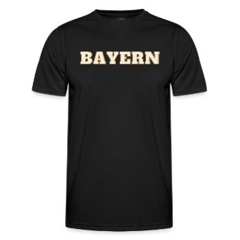 Bayern Bavière - T-shirt sport Homme - noir - Devant - AI Model Male 178 dark (178cm)