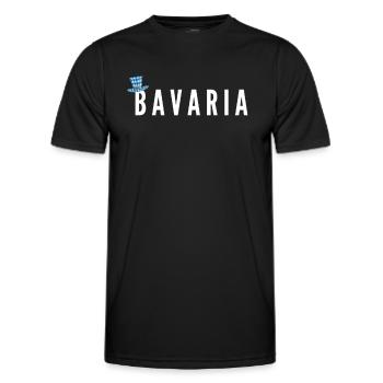 Bayern Bavière - T-shirt sport Homme - noir - Devant - AI Model Male 178 dark (178cm)