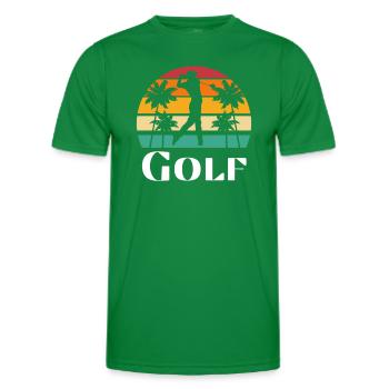 Golf Retro - Männer Funktions-T-Shirt - Kelly Green - Vorne - AI Model Male 178 dark (178cm)