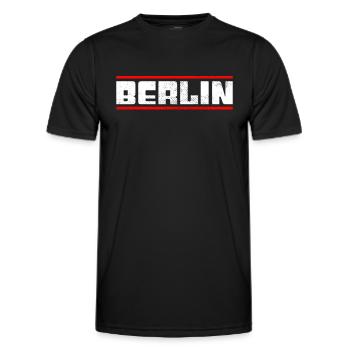 Berlin - T-shirt sport Homme - noir - Devant - AI Model Male 178 dark (178cm)