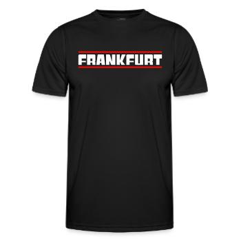 Francfort - T-shirt sport Homme - noir - Devant - AI Model Male 178 dark (178cm)