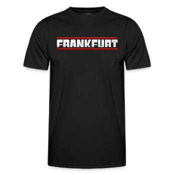 Francfort - T-shirt sport Homme - noir - Devant - AI Model Male 178 dark (178cm)