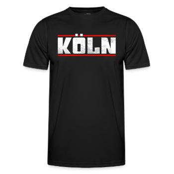 Cologne - Men's Functional T-Shirt - black - Front - AI Model Male 178 dark (178cm)