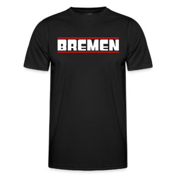 Bremen - Men's Functional T-Shirt - black - Front - AI Model Male 178 dark (178cm)
