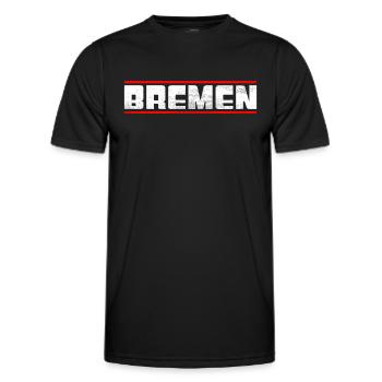 Bremen - Men's Functional T-Shirt - black - Front - AI Model Male 178 dark (178cm)