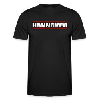 Hanover - Men's Functional T-Shirt - black - Front - AI Model Male 178 dark (178cm)
