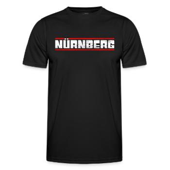 Nuremberg - T-shirt sport Homme - noir - Devant - AI Model Male 178 dark (178cm)