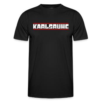 Karlsruhe - T-shirt sport Homme - noir - Devant - AI Model Male 178 dark (178cm)