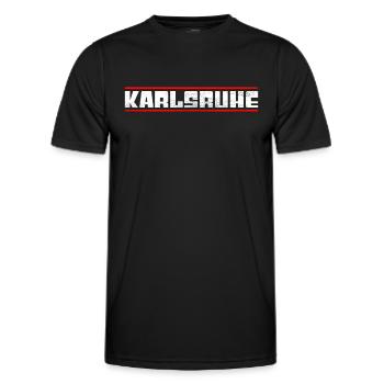Karlsruhe - T-shirt sport Homme - noir - Devant - AI Model Male 178 dark (178cm)