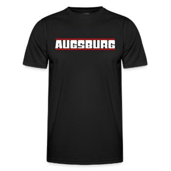 Augsburg - Männer Funktions-T-Shirt - Schwarz - Vorne - AI Model Male 178 dark (178cm)