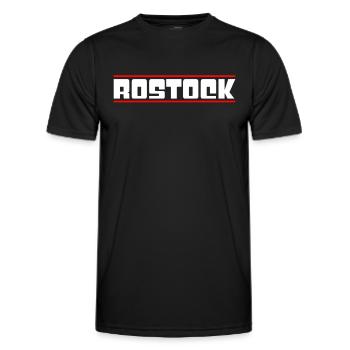 Rostock - Men's Functional T-Shirt - black - Front - AI Model Male 178 dark (178cm)