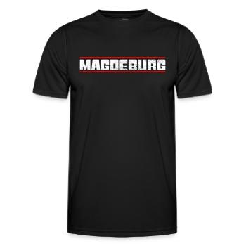Magdeburg - Men's Functional T-Shirt - black - Front - AI Model Male 178 dark (178cm)