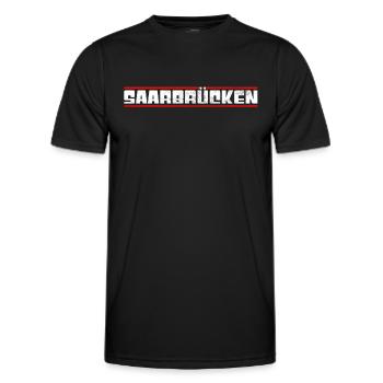 Sarrebruck - T-shirt sport Homme - noir - Devant - AI Model Male 178 dark (178cm)