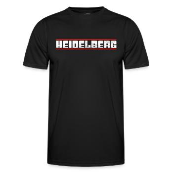 Heidelberg - Männer Funktions-T-Shirt - Schwarz - Vorne - AI Model Male 178 dark (178cm)