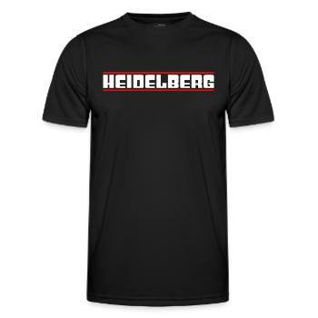 Heidelberg - Männer Funktions-T-Shirt - Schwarz - Vorne - AI Model Male 178 dark (178cm)