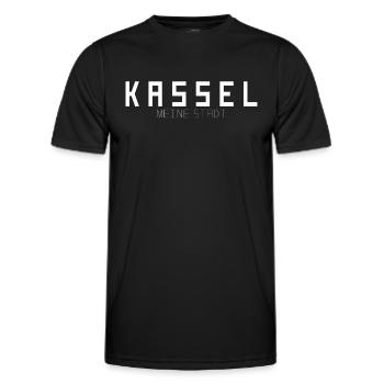 Kassel Ma ville - T-shirt sport Homme - noir - Devant - AI Model Male 178 dark (178cm)