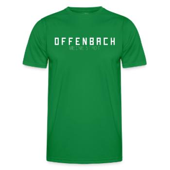 Offenbach My City - Men's Functional T-Shirt - kelly green - Front - AI Model Male 178 dark (178cm)