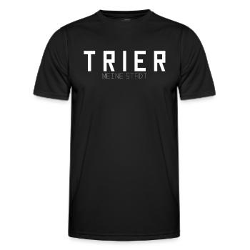 Trier Meine Stadt - Männer Funktions-T-Shirt - Schwarz - Vorne - AI Model Male 178 dark (178cm)