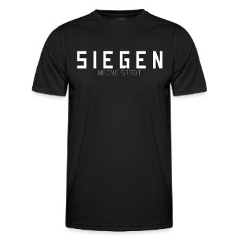 Siegen Meine Stadt - Männer Funktions-T-Shirt - Schwarz - Vorne - AI Model Male 178 dark (178cm)
