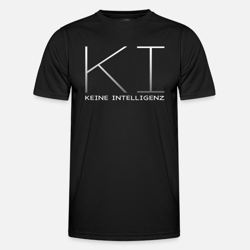 AI - No Intelligence - Men's Functional T-Shirt - black
