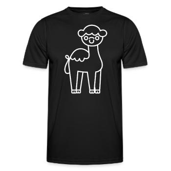 Kamel - Männer Funktions-T-Shirt - Schwarz - Vorne - AI Model Male 178 dark (178cm)