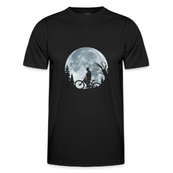 Cavalier de la Lune - T-shirt sport Homme - noir - Devant - AI Model Male 178 dark (178cm)