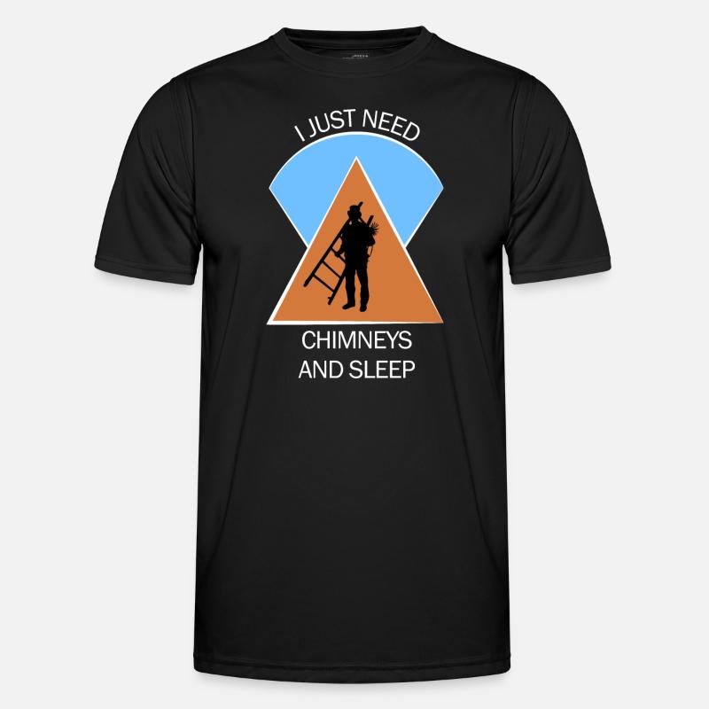 Schornsteinfeger Schlotfeger - Männer Funktions-T-Shirt - Schwarz
