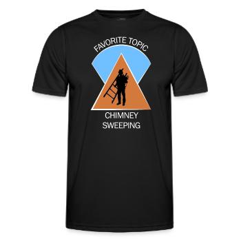 Chimney Sweep Chimney Sweep - Men's Functional T-Shirt - black - Front - AI Model Male 178 dark (178cm)