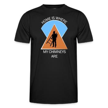 Chimney sweep chimney sweep - Men's Functional T-Shirt - black - Front - AI Model Male 178 dark (178cm)
