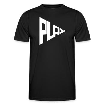 Play - Game - Men's Functional T-Shirt - black - Front - AI Model Male 178 dark (178cm)