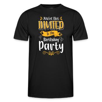 Célébration drôle - T-shirt sport Homme - noir - Devant - AI Model Male 178 dark (178cm)
