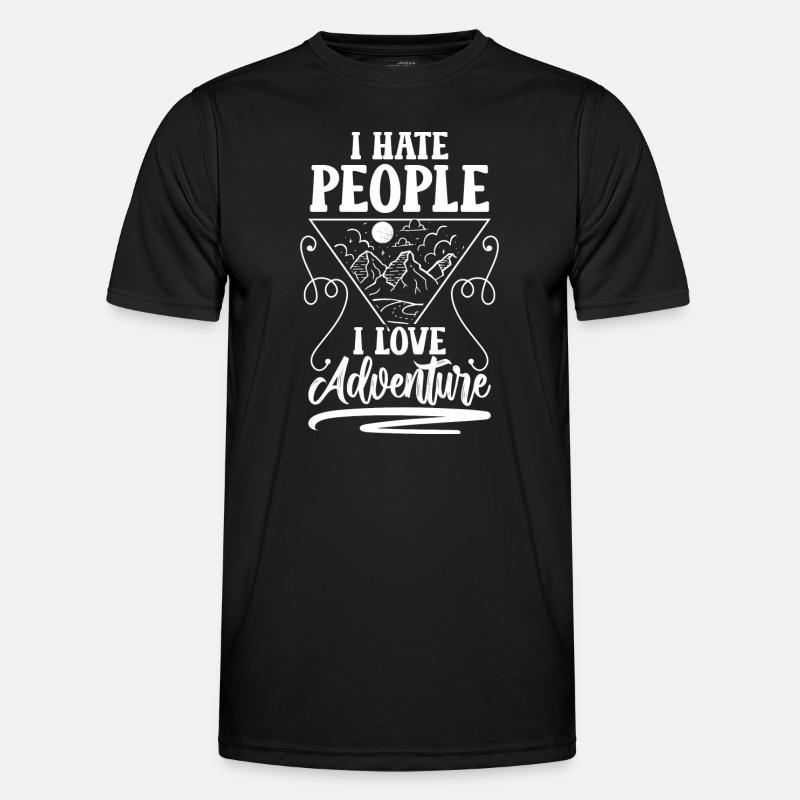 Sarcasm Crowd Aversion Common - Men's Functional T-Shirt - black