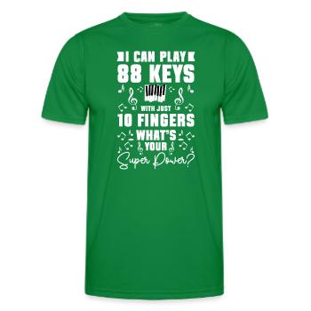 Musician Composer Classical Music School - Men's Functional T-Shirt - kelly green - Front - AI Model Male 178 dark (178cm)