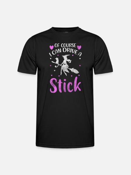 Witches Witches' brooms Spells Monsters - Men's Functional T-Shirt - black
