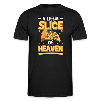 Pizzeria Amour - T-shirt sport Homme - noir - Devant - AI Model Male 178 dark (178cm)