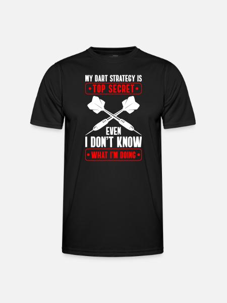 Dartboard Game Bullseye Competition - Men's Functional T-Shirt - black