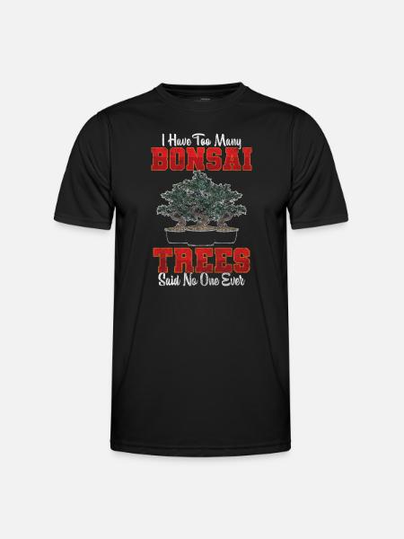 Bonsai Gardener Relaxation Garden - Men's Functional T-Shirt - black