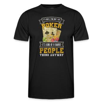 Jeu de cartes Deck Double Head All In - T-shirt sport Homme - noir - Devant - AI Model Male 178 dark (178cm)