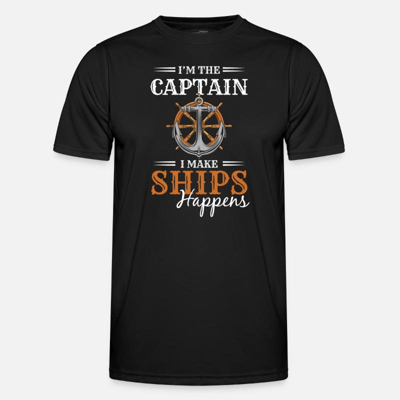 Model Captain Anchor - Men's Functional T-Shirt - black