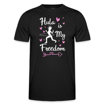 Hooping Fitness Motivation - Men's Functional T-Shirt - black - Front - AI Model Male 178 dark (178cm)