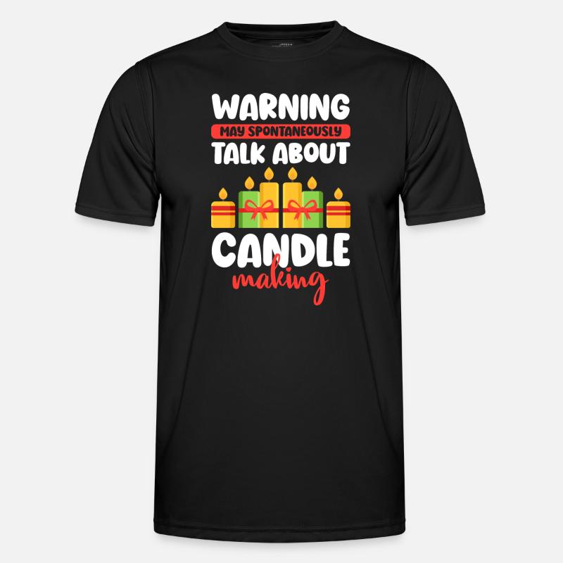 Candle Light Partner Romance - Men's Functional T-Shirt - black