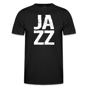 Jazz-Liebe, Jazz-Fan, Jazz-Musiker - Männer Funktions-T-Shirt - Schwarz - Vorne - AI Model Male 178 dark (178cm)