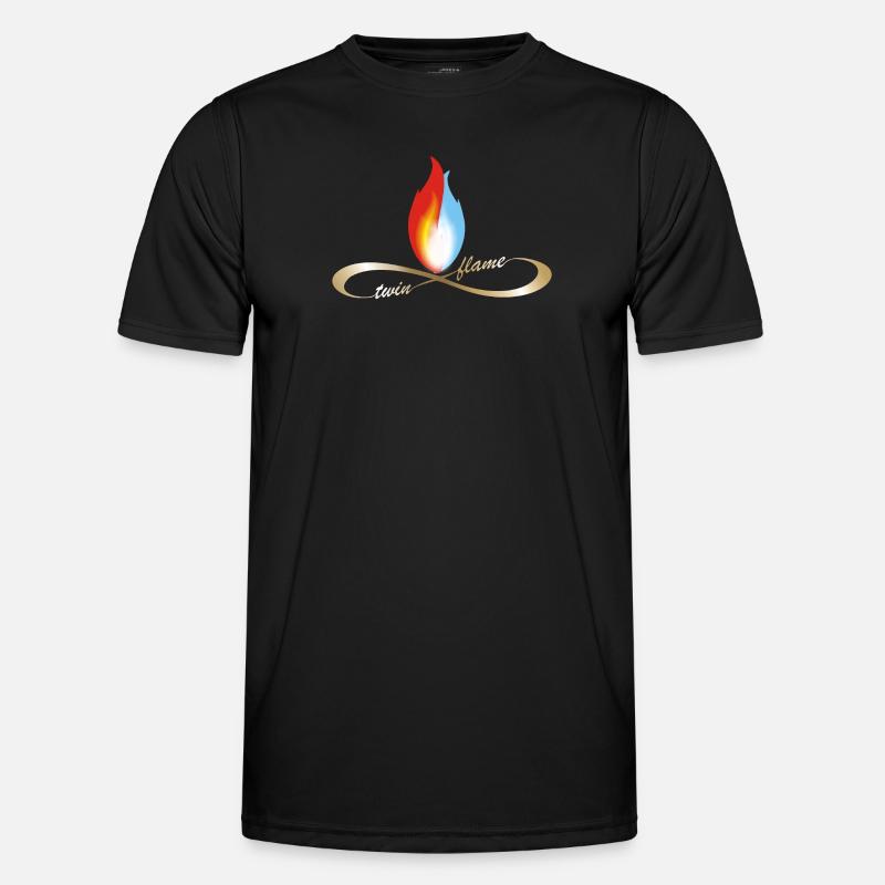 Twin Flame Infinity - Men's Functional T-Shirt - black