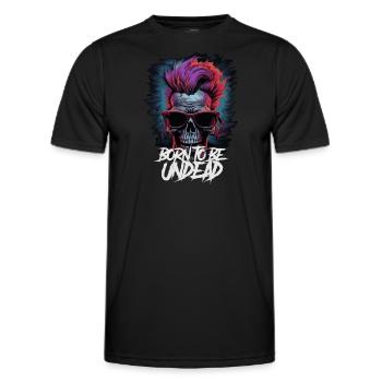 Born to be undead - Männer Funktions-T-Shirt - Schwarz - Vorne - AI Model Male 178 dark (178cm)
