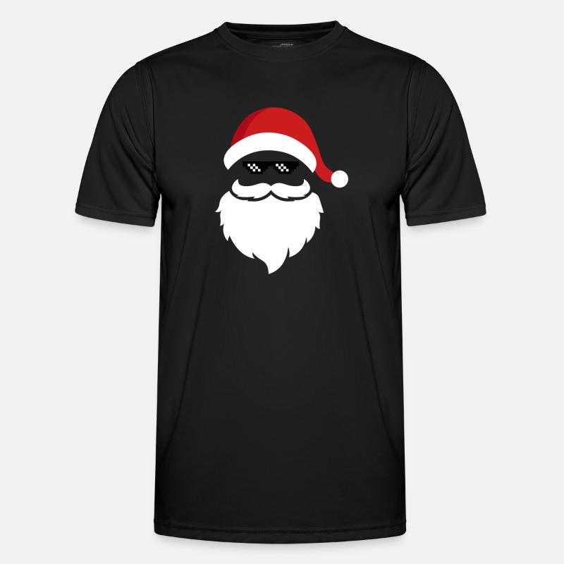 Weihnachtsmann - Männer Funktions-T-Shirt - Schwarz
