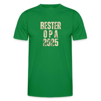 BESTER OPA 2025 - Männer Funktions-T-Shirt - Kelly Green - Vorne - AI Model Male 178 dark (178cm)