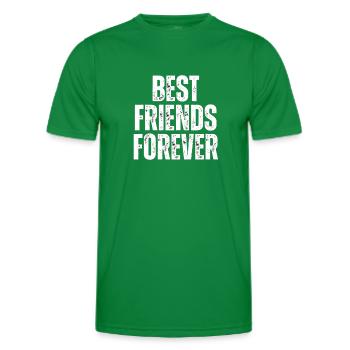 BEST FRIENDS FOREVER - Men's Functional T-Shirt - kelly green - Front - AI Model Male 178 dark (178cm)