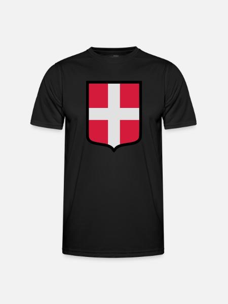Blason Savoie (K) - T-shirt sport Homme - noir