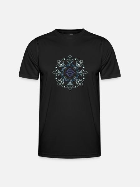 mandala buddhism spirituality - Men's Functional T-Shirt - black