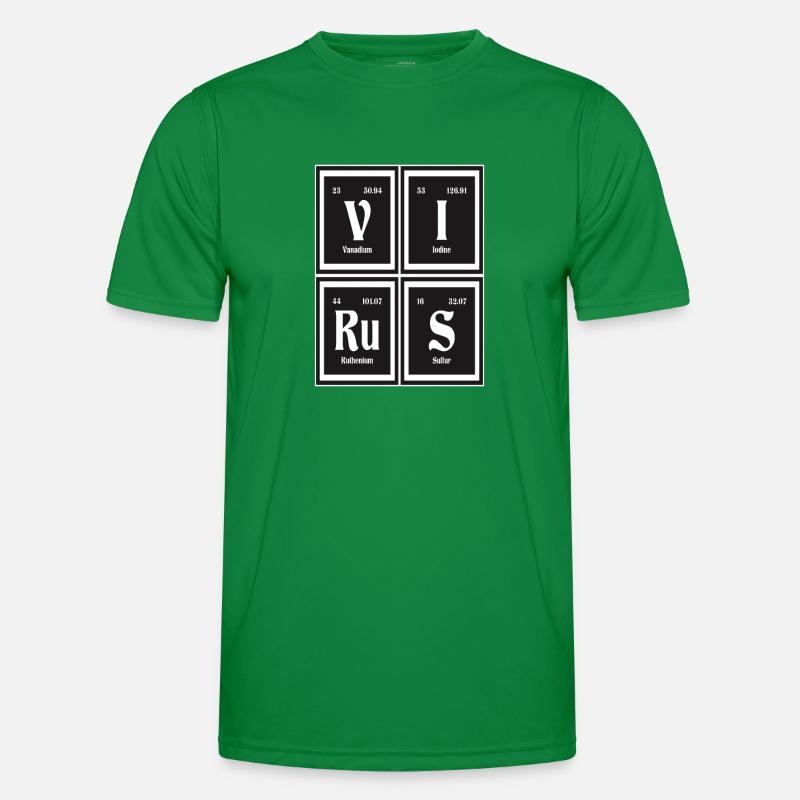Virus - Tableau périodique des éléments T-shirt sport Homme
